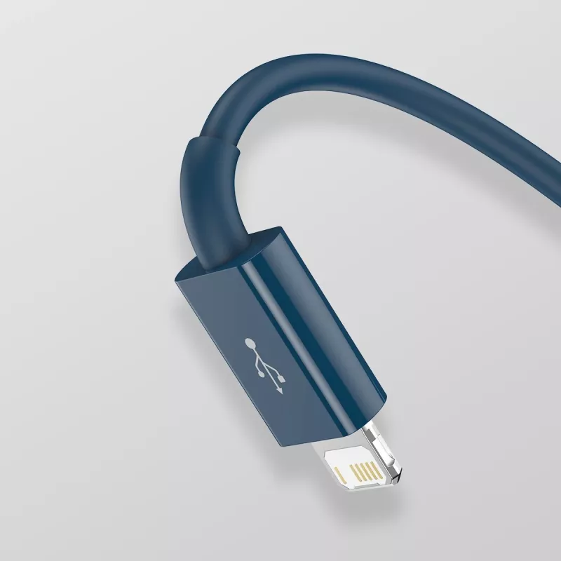 USB-kaapeli 3in1 Baseus Superior Series, USB - Micro-USB / USB-C / Lightning, 3,5 A, 1,5 m (sininen)