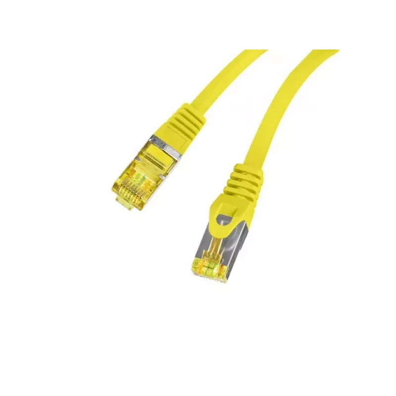 Verkkokaapeli Lanberg PCF6A-10CU-0025-Y RJ-45 Cat6a 0,25 m keltainen