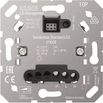 Himmennin LED-valaisimille, Jung 1710 DE LED-painohimmennin Standard