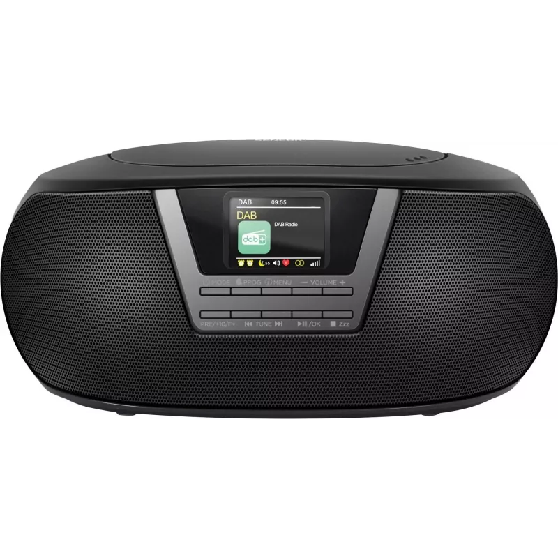 Sencor SPT 6200DB boombox CD/MP3-radio, DAB+/FM, Bluetooth, USB, AUX, 3 W, musta