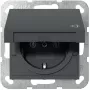 gira SCHUKO-pistorasiaosa System 55 antrasiitti 445428