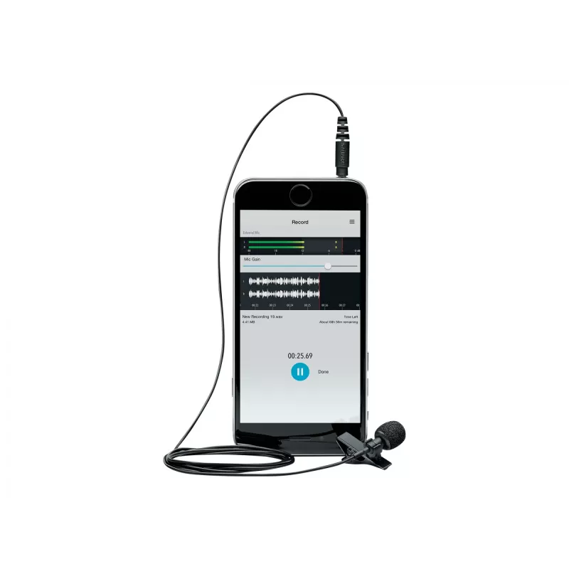 Shure MVL lavalier-mikrofoni älypuhelimeen tai tablettiin | Shure