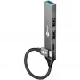 Goobay Slim 4-porttinen USB-keskitin, USB-C™–USB-C™/USB-A, USB 3.2 (74459)