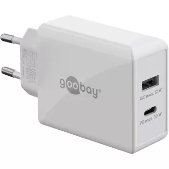 Goobay Dual USB-C™ PD (Power Delivery) pikalaturi (30 W) (61674)