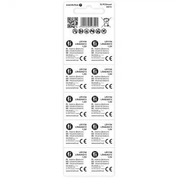 Alkali-nappikenno everActive AG13 (LR44) — 10 kpl:n pakkaus