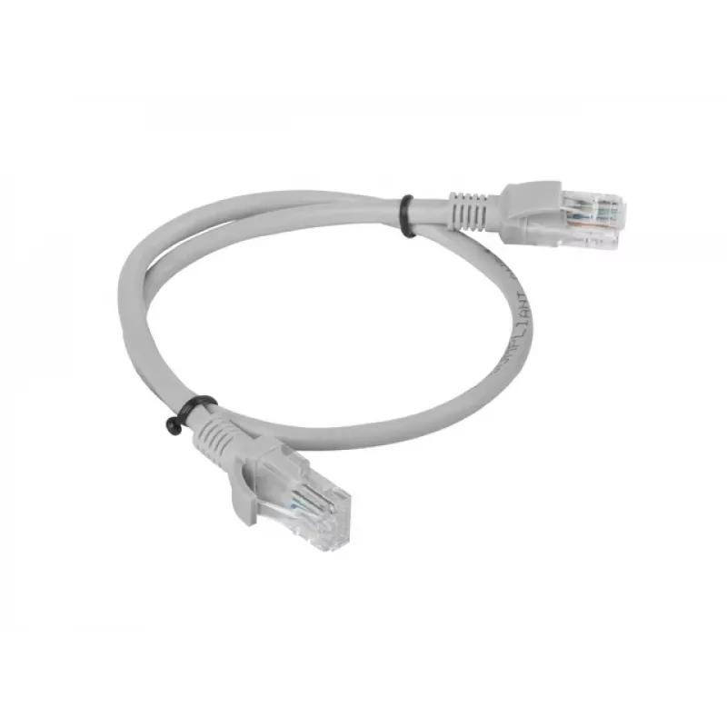 Verkkokaapeli Lanberg PCU6-10CC-0050-S RJ-45 Cat6 0,5 m harmaa