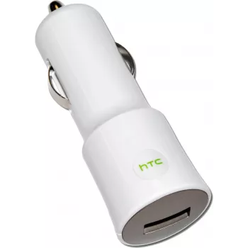 HTC autolaturi CC C120, USB, 1000mA, valkoinen, Bulk (CC C120)