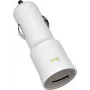 HTC autolaturi CC C120, USB, 1000mA, valkoinen, Bulk (CC C120)