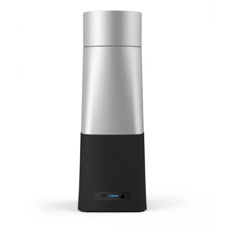 Philips PSE0550 SmartMeeting kannettava 4K-videoneuvottelukamera sisäänrakennetulla mikrofonilla, 30 kuvaa/s, USB, musta/hopea