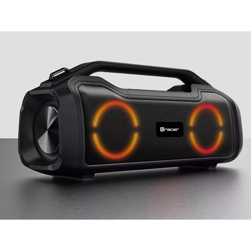 Stereo kannettava kaiutin TRACER BigBoy TWS Bluetooth 40 W RMS, Bluetooth 5.3, 12 h akku, musta
