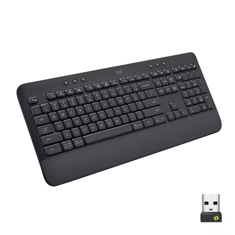 Logitech Signature K650 langaton näppäimistö, Bluetooth 5.1, QWERTZ, sveitsiläinen (CH), grafiitti (920-010912)