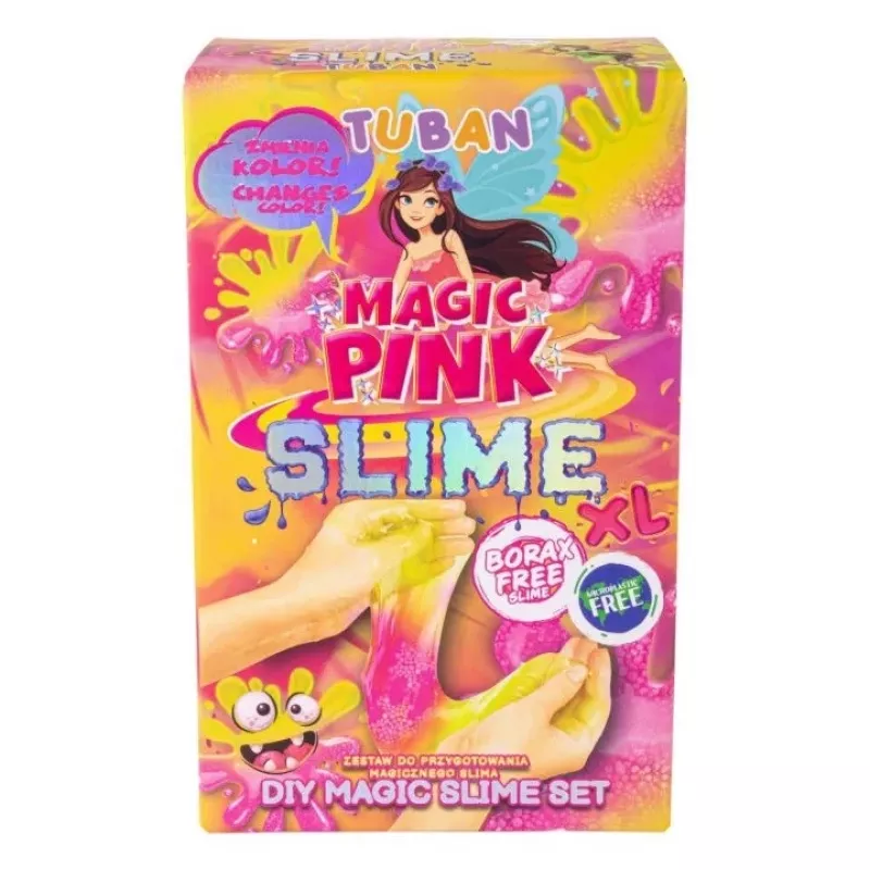 Slime DIY-sarja TUBAN TU3569 — Magic Pink XL, myrkytön, turvallinen lapsille