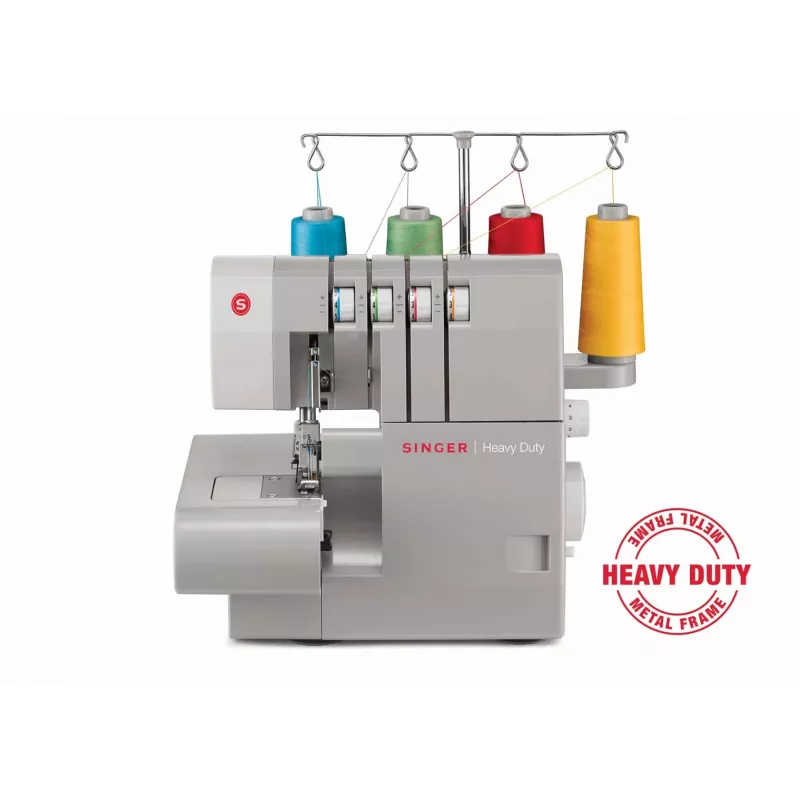 Overlock-ompelukone SINGER 14HD854 Heavy Duty sähkö 120 W harmaa
