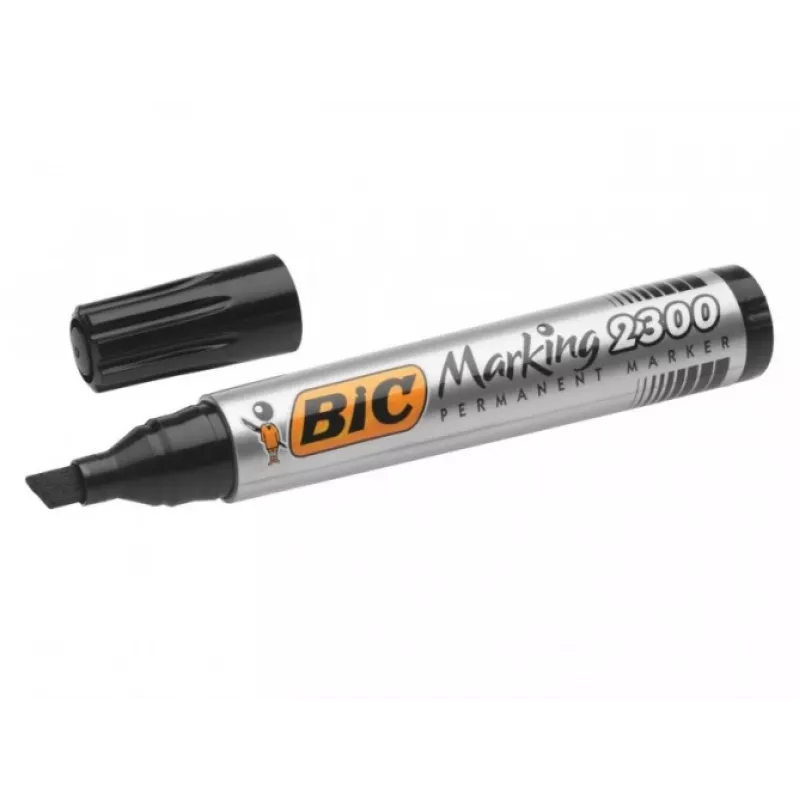 Pysyvä tussi BIC ECO 2300, musta, 4–5 mm pyöreä kärki