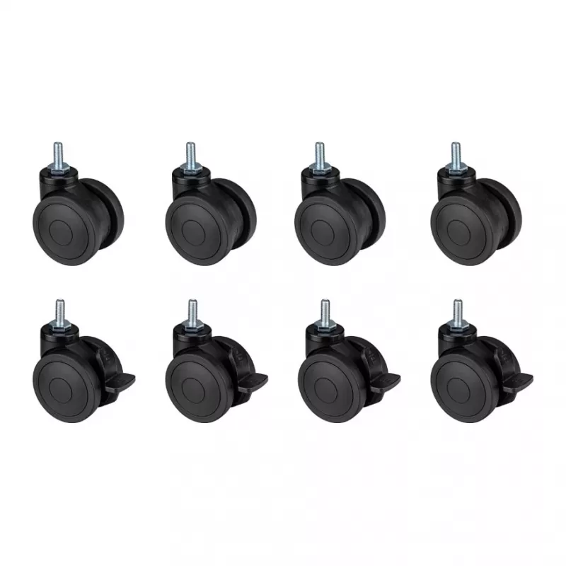 OPLITE lukittavat ohjausrullat GTR S8/S8 Elite musta retail (OP-CW)