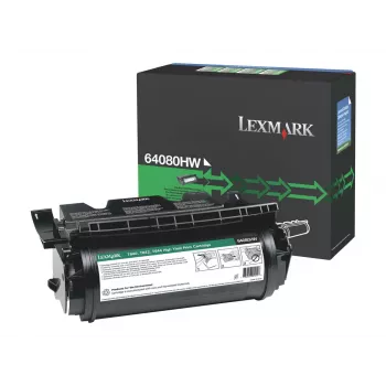 Lexmark 64080HW väriainekasetti, suuri kapasiteetti, 21 000 sivua, musta, malleihin T640/T642/T644, X642/X644/X646