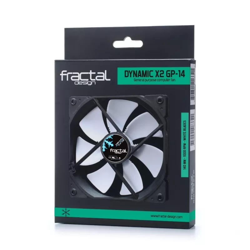 Tuuletin Fractal Design Dynamic X2 14 cm musta valkoinen