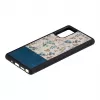 Puhelinkotelo Man and Wood Galaxy Note 20 — sininen kukka mustalla