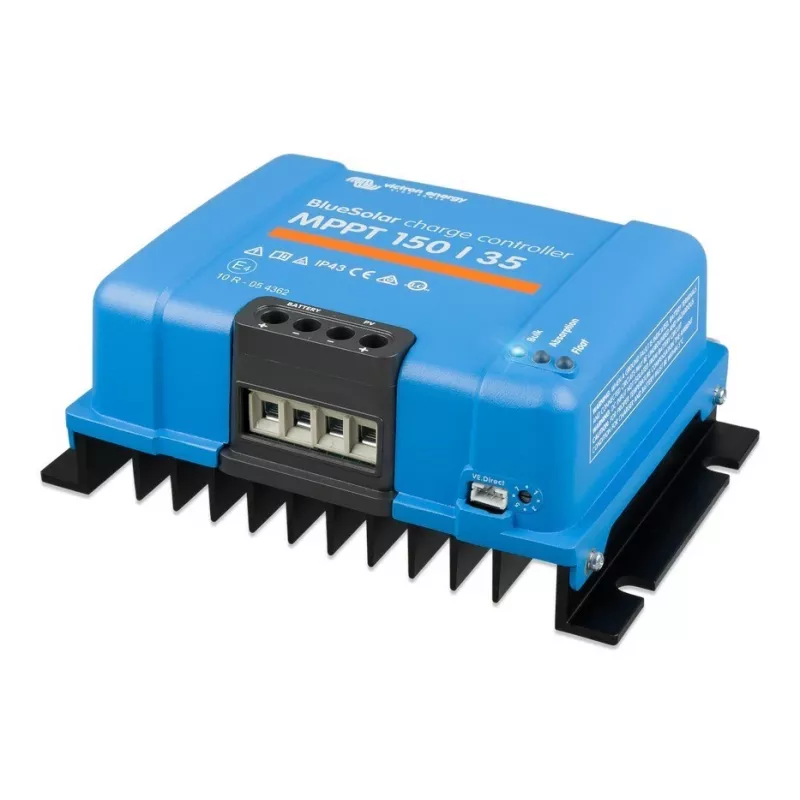 MPPT aurinkolataussäädin BlueSolar 150/35 — 150 V PV-tulo, 35 A latausvirta