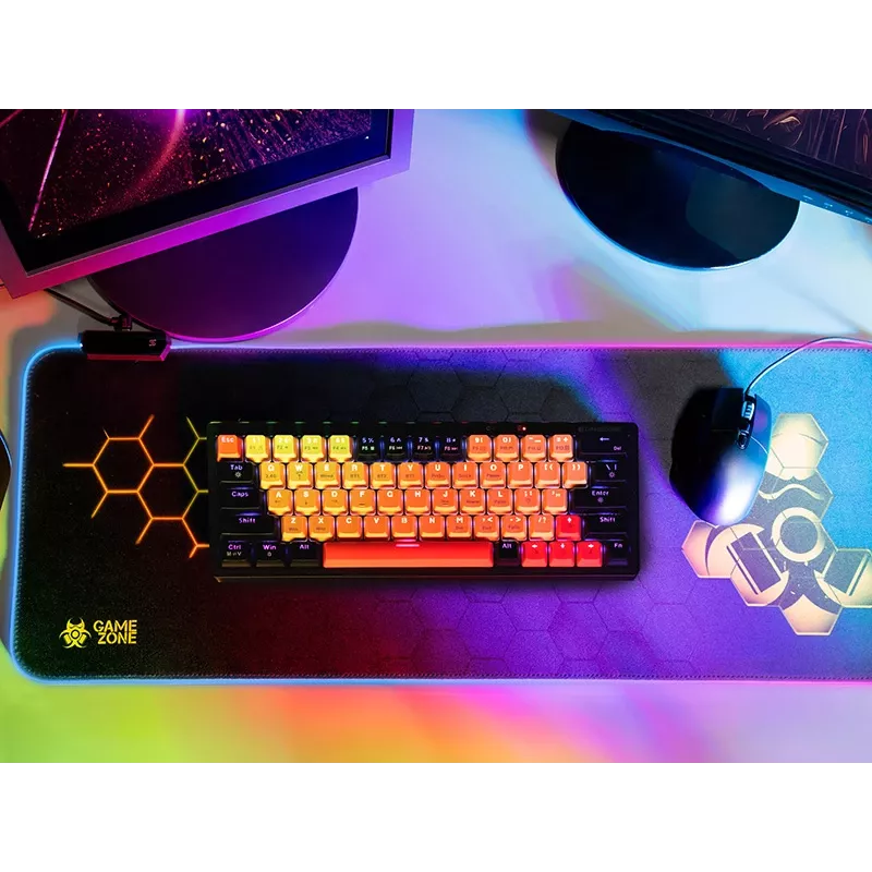 TRACER GameZone Hexy1 RGB hiiri- ja näppäimistöalusta, 80 x 30 x 0,4 cm, musta