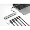 DeLOCK 64232 kannettavan telakka johdollinen USB 3.2 Gen 1 Type-A Type-C harmaa