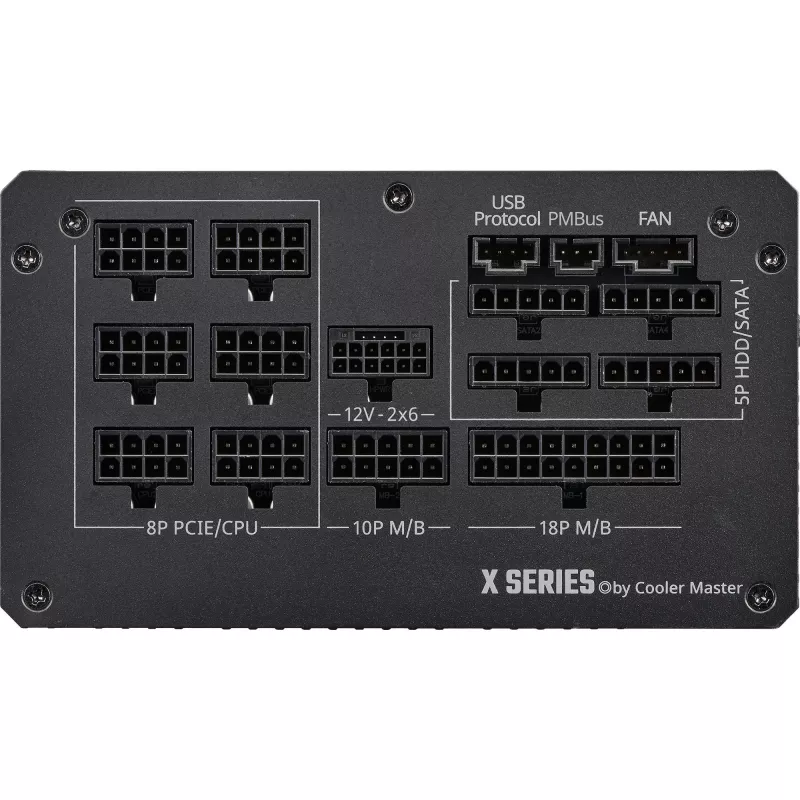 Cooler Master X Silent Edge Platinum 1100 MPS-B001-AZBP-NBEU tietokoneen virtalähde, 1100 W, 80 PLUS Platinum, ATX 3.1, modulaarinen, 12VHPWR, 20+4-pinninen, musta