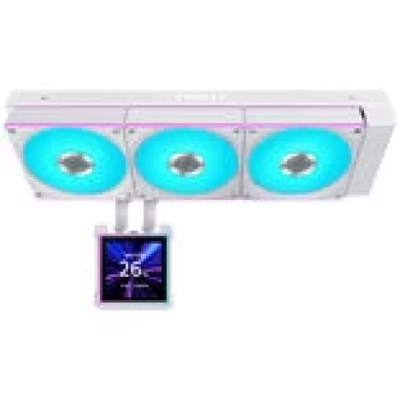 Neste-CPU-jäähdytin Lian Li HydroShift II LCD-S 360mm AiO RGB-valaistuksella ja LCD-näytöllä