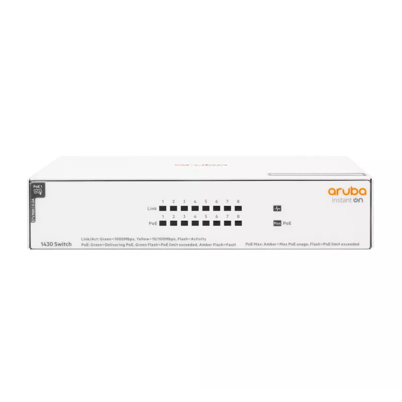 HPE Aruba Networking Instant On -kytkin 8p Gigabit CL4 PoE 6