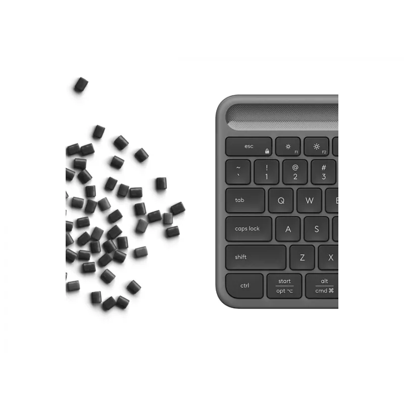 Logitech Signature Slim Solar+ K980 langaton näppäimistö, saksalainen QWERTZ, grafiitti