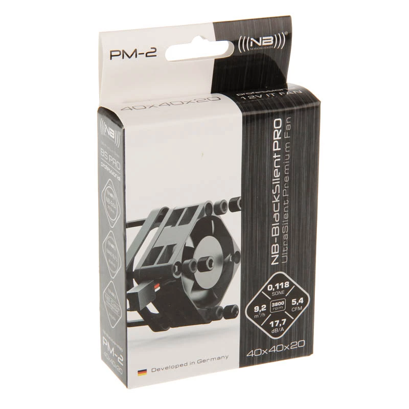 NoiseBlocker SchwarzSilentPRO PM-2 40mm kotelotuuletin