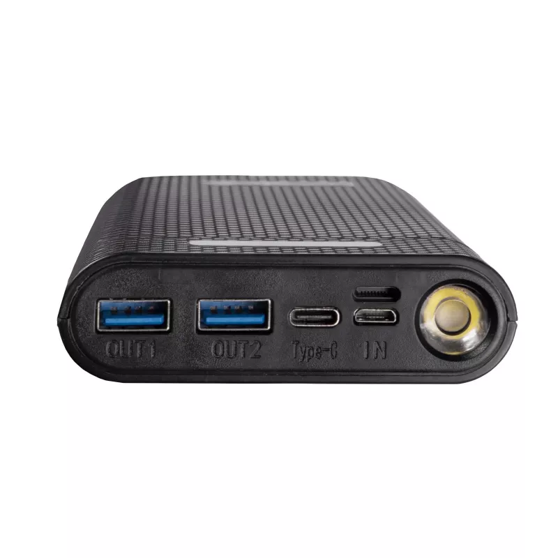 Akyga AK-BC-04 varavirtalähteen kotelo 20000 mAh, 8x 18650, 18W PD QC4+, USB-C, 2x USB-A, Lightning