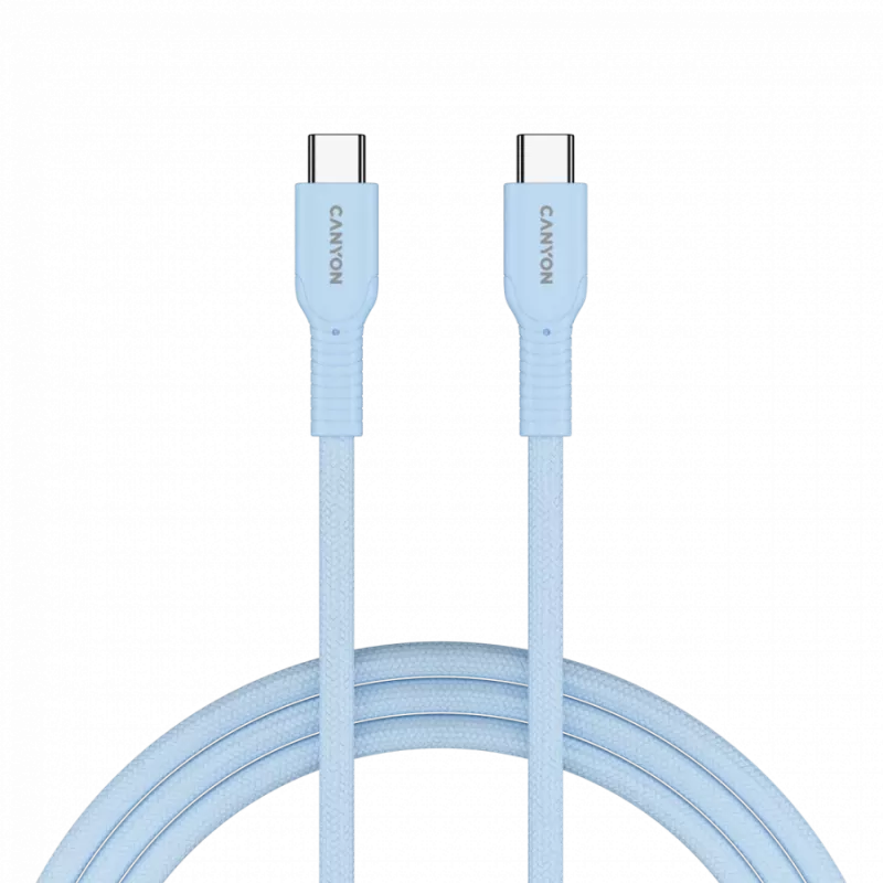 CANYON kaapeli OnWire 60CL C-C 60W COLOR punottu 1m vaaleansininen