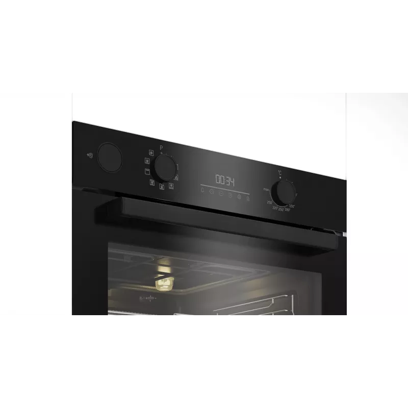 Kalusteisiin asennettava sähköuuni BEKO BBIS17300BSEA, 60 cm, 72 L, monitoiminen, SteamAid™, Airfry, A+