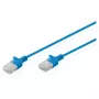 Verkkopatchkaapeli DIGITUS CAT6 U-UTP ohut, 5 m, musta