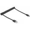 DeLOCK USB-kaapeli USB 2.0 0,75 m USB A USB C musta 90368