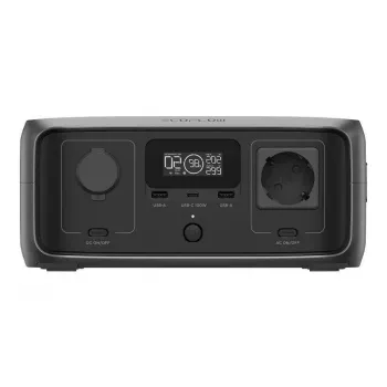 Kannettava voimalaitos EcoFlow RIVER 3 UPS — LiFePO4 245 Wh, 300 W, 1 AC-pistorasia, USB-A, USB-C, AC-/aurinko-/DC-tulo