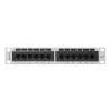 Patchpanel LANBERG PPU6-9012-S, 12-porttia Cat6, metalli, harmaa