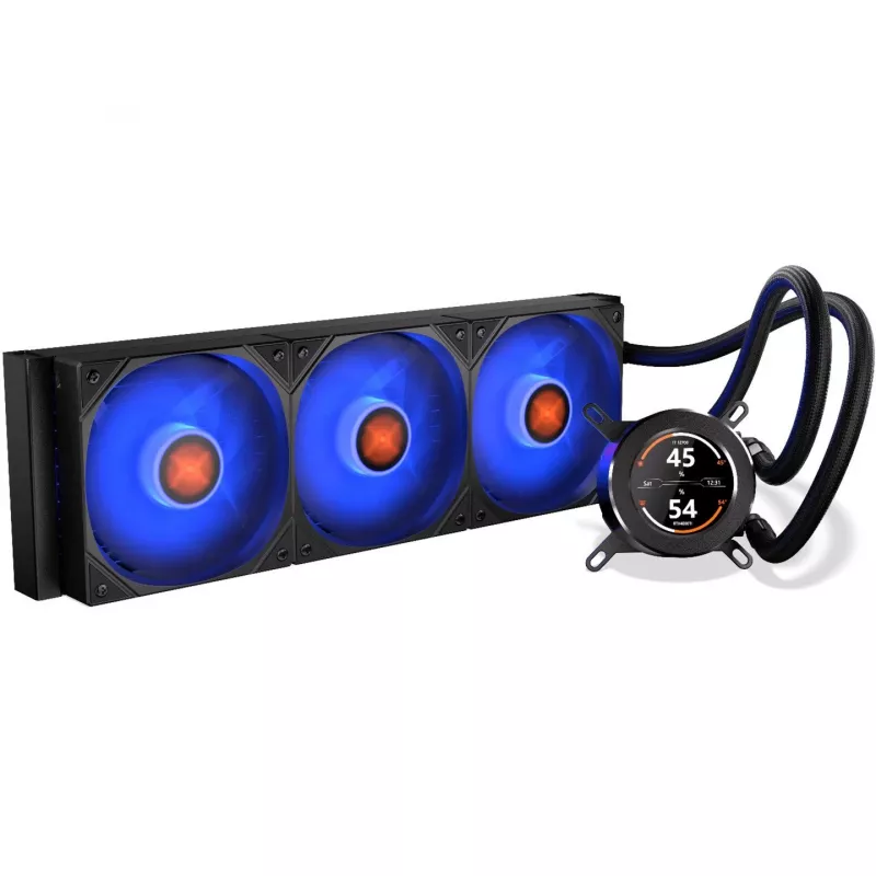 HydroGlance 360 LCD, nestekühlung musta