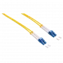 LogiLink - patch-kaapeli - LC Singlemode (M) - LC Singlemode (M) - 1 m - kuitu - duplex - 9/125 µm - OS2 - halogeeniton - keltainen