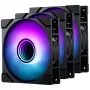 Phanteks M25 Gen2 120 mm PWM D-RGB -tuuletin 3 kpl:n pakkaus - musta