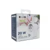 LATURI USB UNIVERSAL 20W WHT/2P AC TA-ACPDQC20-01-W GEMBIRD