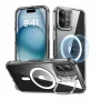 Puhelinkotelo ESR Classic Hybrid iPhone 16 Plus -puhelimeen – läpinäkyvä ja sisäänrakennettu teline