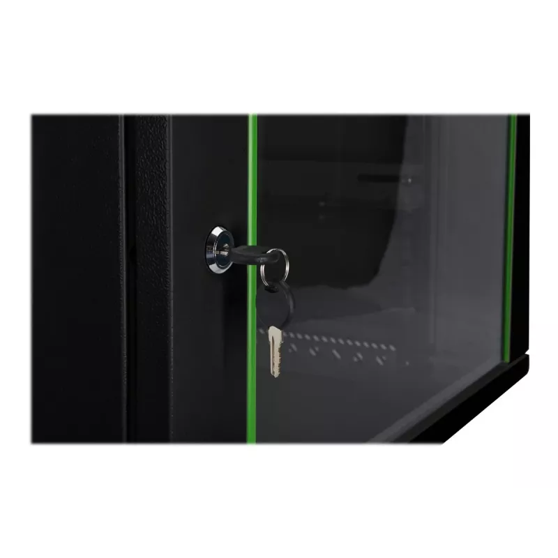 DIGITUS Dynamic Basic DN-19 16-U-EC-SW - kaappi - verkkokaappi - seinäasennukseen - RAL 9005 - 16U - 48,3 cm (19