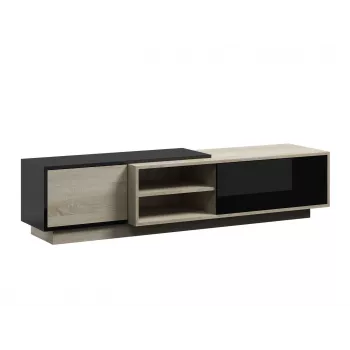 Cama TV-kaappi SIGMA1 180 Sonoma-tammi/musta kiiltävä