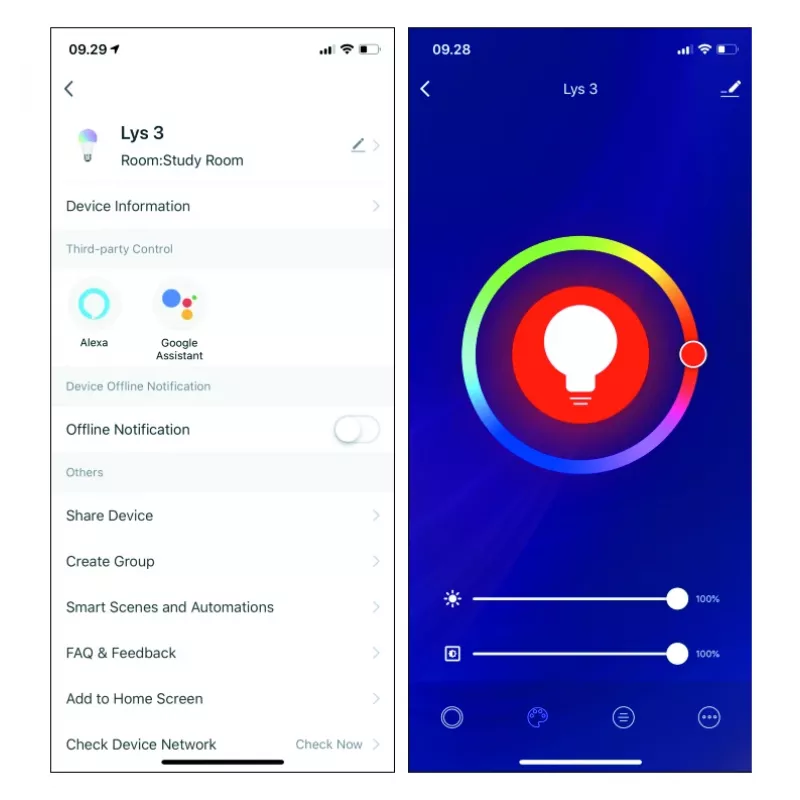 Älylamppu Denver SHL-450