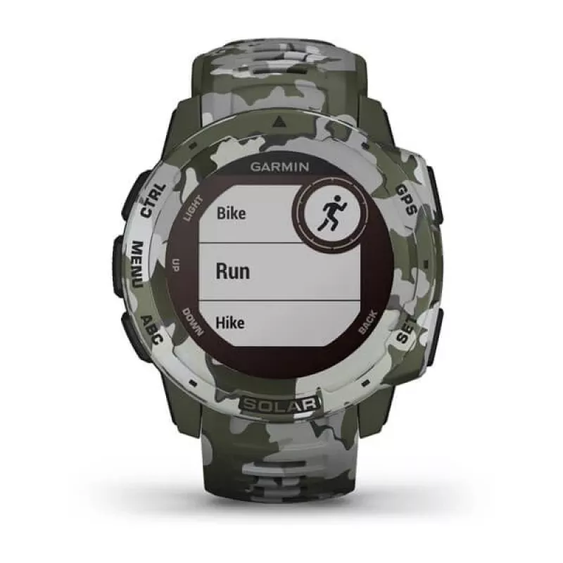 GPS-kello Garmin Instinct Solar Camo Edition maastokuvio