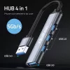USB-keskitin QOLTEC 53793 — USB 3.0 tulo, 3× USB 2.0 liitäntää