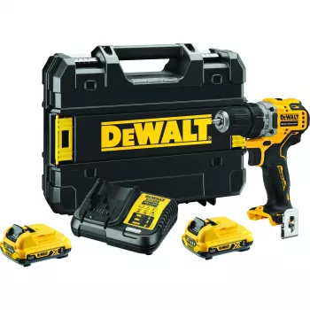 Akkuruuvinväännin DeWALT DCD701D2-QW, 12V, 1500 kierr./min, 57,5 N·m, 2x2 Ah akut