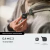 Langaton Bodypack-lähetin DJI MIC 3 – kompakti kannettava mikrofonilähetin, musta/harmaa