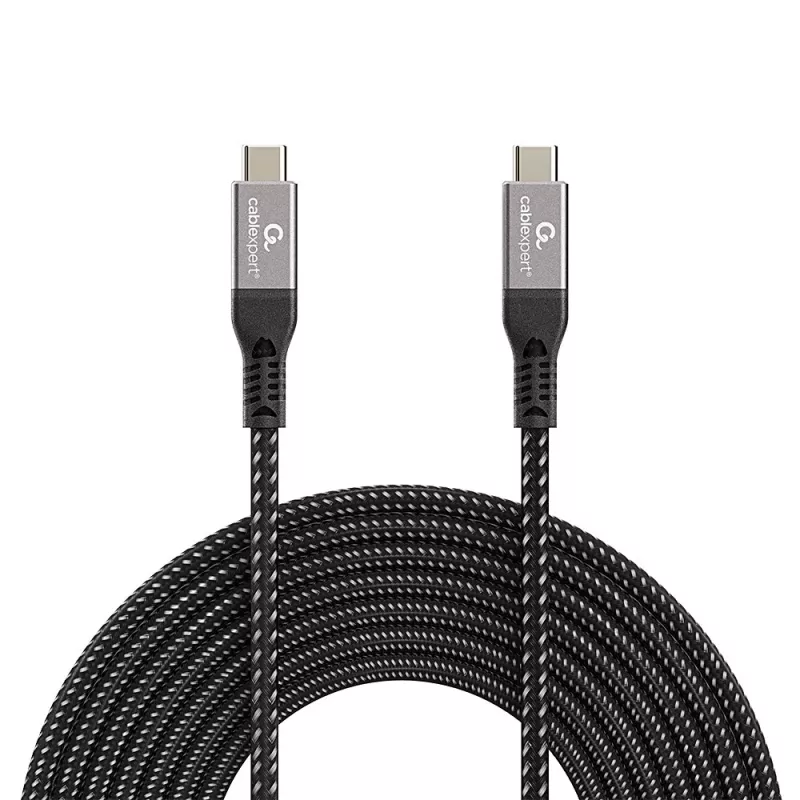 USB-C–USB-C-kaapeli GEMBIRD CCBP-USB4-CMCM240 1,5 m, USB4 Gen 3x2, 40 Gbit/s, 240 W, musta